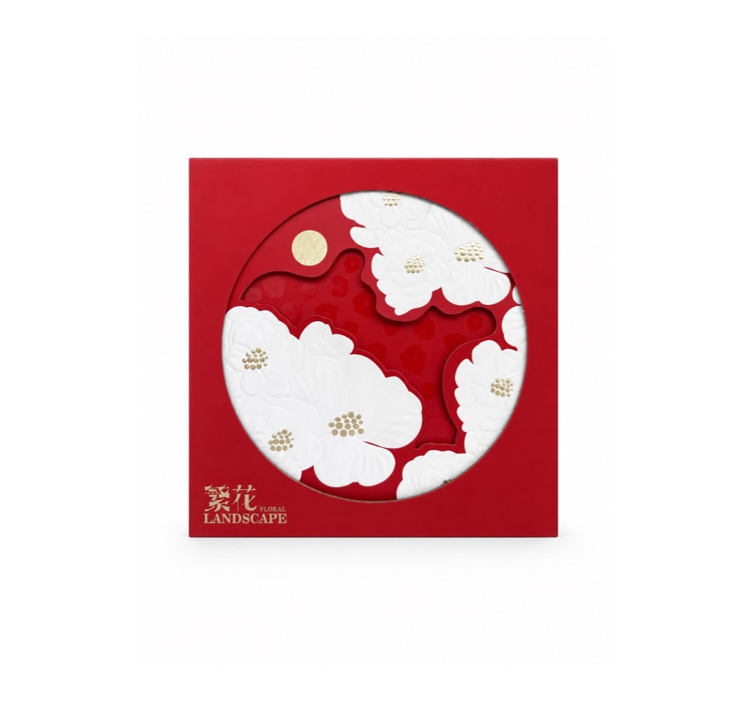 Floral Six-Piece Folding Gift Box
