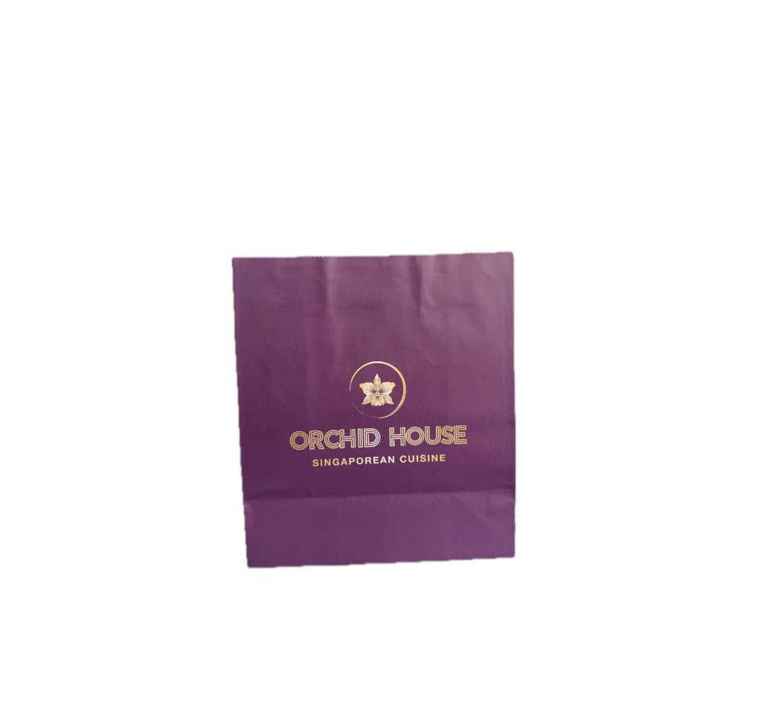 Orchid House Purple Paper Gift Bag