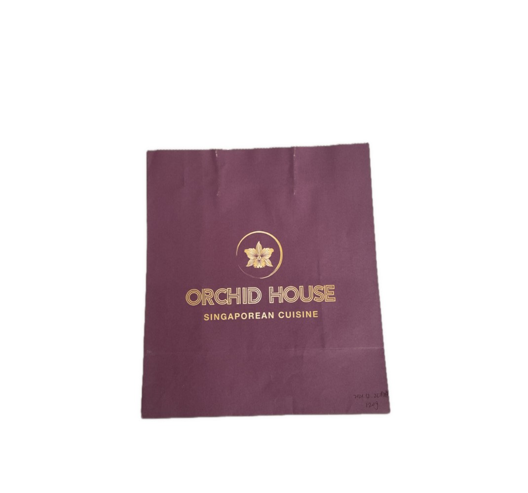 Orchid House 紫色紙手挽袋
