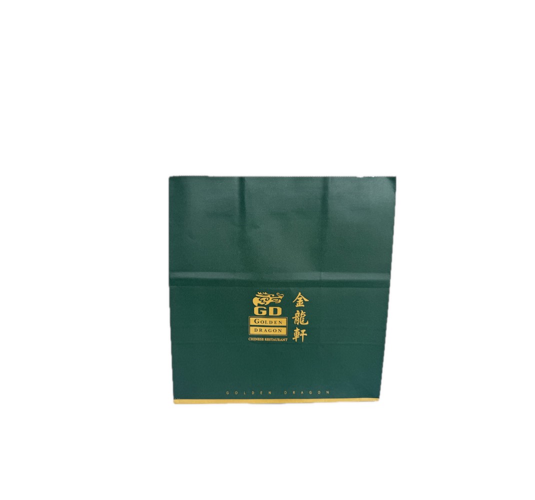 金龍軒墨綠色紙手挽袋